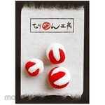 Nippon Chuko Chirimen Parts Red and White Garbage Small / Medium / Large