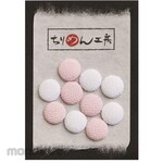 Nippon Chuko Chirimen Parts Round Oshie Peach / White