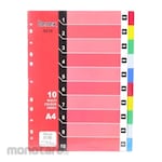 Benex Colour Divider 10 Divisions A4