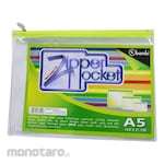 Bambi Map Plastik Zipper A5 dengan Zipper Besi