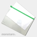 monotaro.id Zipper Pocket Mika A4 MIDZP9040H Hijau 1pc