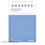 Nakabayashi FSC-MX Logical Double Spiral Notebook, A7, B-ruled, 50 Sheets