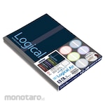 Nakabayashi Logical air notebook (lightweight notebook)/semi B5/B ruled line/dark tone series/5 book pack