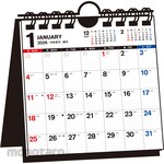 Nagaoka Shoten (T21) 2026 Simple Desk Calendar [Desk/Wall Hanging Use / B6 Modified Square]