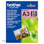 Brother Inkjet Paper Matt Finish A3 25 Sheets (Kertas Foto)