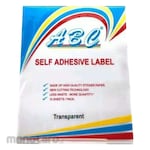 ABC (Label) Sticker Label Transparant (Label Stiker)