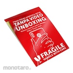 Rusfet Label Sticker Unboxing Fragile (Stiker Label)