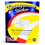 Tom & Jerry Label Sticker Transparant No.103 (Stiker Label)