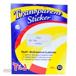 Tom & Jerry Label Sticker Transparant No.121 (Stiker Label)