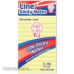 Tom & Jerry Ruled Sticky Notes (Kertas Memo Bergaris)