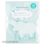 Nakabayashi Hippo Series/Stand Memo Pads, 40 Sheets/Green