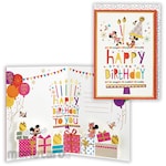 Hallmark Japan Birthday Card Disney Party Mickey &amp; Minnie II