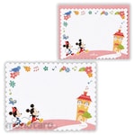 Hallmark Japan Mini Message Card Disney Mickey &amp; Minnie Home II
