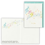 Hallmark Japan Multipurpose card Shiny Musical Note II