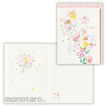 Hallmark Japan Multipurpose card, Shiny Pink Small Flower II