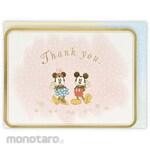 Hallmark Japan Thank You Card Disney Mickey &amp; Minnie Bouquet II