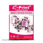 e-Print Kertas Stiker Tato Inkjet