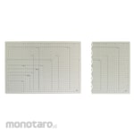 Nakabayashi Folding Cutter Mat, Double-Sided Clay Board, A3 (Alas Potong Lipat Dua)