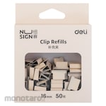 Deli Alligator Document Clip Clipboard Refills (Penjepit Dokumen)