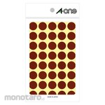 3M A-One [TM Top] Color Label Round 15mm Brown (14pcs) (Stiker Label Dot/Bulat)