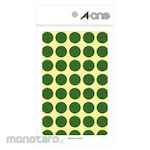 3M A-One [TM Top] Color Label Round 15mm Green (14pcs) (Stiker Label Dot/Bulat)