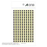 3M A-One [TM Top] Color Label Round 5mm Blue (9pcs) (Stiker Label Dot/Bulat)