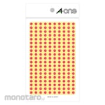 3M A-One [TM Top] Color Label Round 5mm Peach (9pcs) (Stiker Label Dot/Bulat)