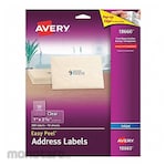 AVERY Easy Peel(R) Clear Mailing Labels