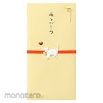 Designphil(MIDORI) PC Gold Seal 259 Thank you cat pattern