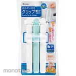 Inomata chemical Clip with holder White/Blue