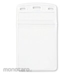 Open Industries Case for name tag Soft vertical business card with zipper