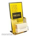ANSEL Tempat Brosur Akrilik dengan Kartu Nama