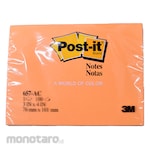 3M Post-it Sticky Notes Neon Orange 657