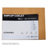 monotaro.id Amplop Coklat 1/2 Folio Tanpa Segel