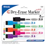 Bazic Bright Color Magnetic Dry-Erase Markers