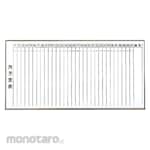 TRUSCO Steel Whiteboard Monthly Schedule Vertical Writing