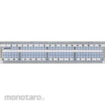 Kutsuwa Como Glass Ruler 18Cm