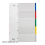Bantex PP Colour Divider Potrait (5 pages) A3