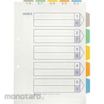 King Jim Color Index Divider 5 Tab (Pembatas Binder Warna)