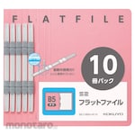 KOKUYO S2 flat file B5-S 10 books pack pink