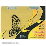 Butterfly Clipboard Wooden (Papan Jalan)