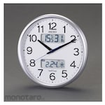 ESCO Φ350mm [Hybrid radio wave] wall clock