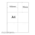 ELECOM Label Sticker Address Sticker FBA Listing Shipping Label Multi Print Paper Strong Adhesive A4 Size 120 Sheets