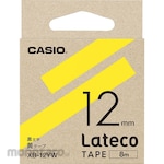 Casio Label Lighter Latteco Refill Tape Yellow with Black Letters