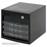 ESCO Lockable letter case with 1 deep drawer and 3 shallow drawers