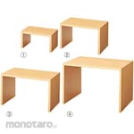 Store Express Wooden U-Shaped Display Natural