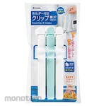 Inomata chemical Clip with holder White/Blue