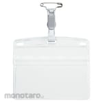 Open Industries Tag name tag plastic clip soft horizontal oversized