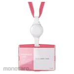 SONIC [Stationery] Hard case &amp; reel strap pink