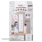 Shachihata Hand-print height chart with flower pattern